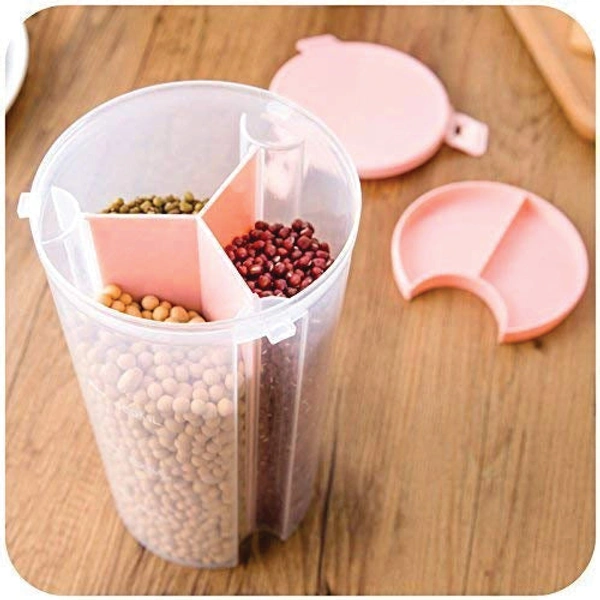 0618 3 in 1 Transparent Air Tight Storage Dispenser Container (1500ml)