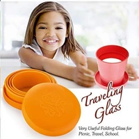 0659L Unbreakable Magic Cup/Folding/Pocket Glass for Travelling (Loose Pack)