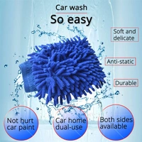 0711 Single sided microfiber hand glove duster (loose packing)