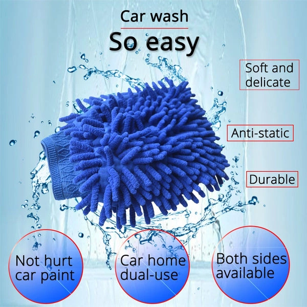 0711 Single sided microfiber hand glove duster (loose packing)