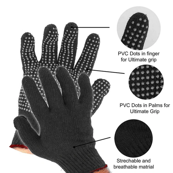 0713 Cotton Polyester Mens Work Gloves
