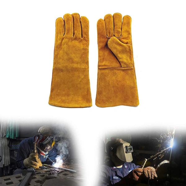 0716 Protective Durable Heat Resistant Welding Gloves
