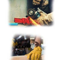 0716 Protective Durable Heat Resistant Welding Gloves