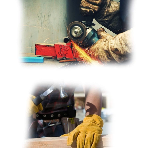 0716 Protective Durable Heat Resistant Welding Gloves