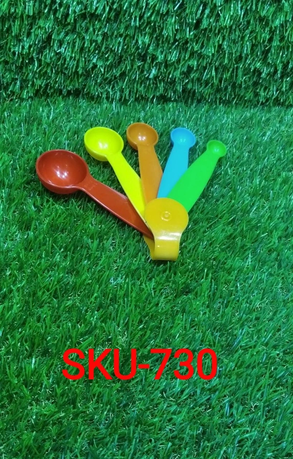 0730 Plastic Measuring Spoons - Set of 5