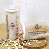 0766 Kitchen Storage - Transparent Sealed Cans/Jars/Storage Box 4 Section (2000ml)