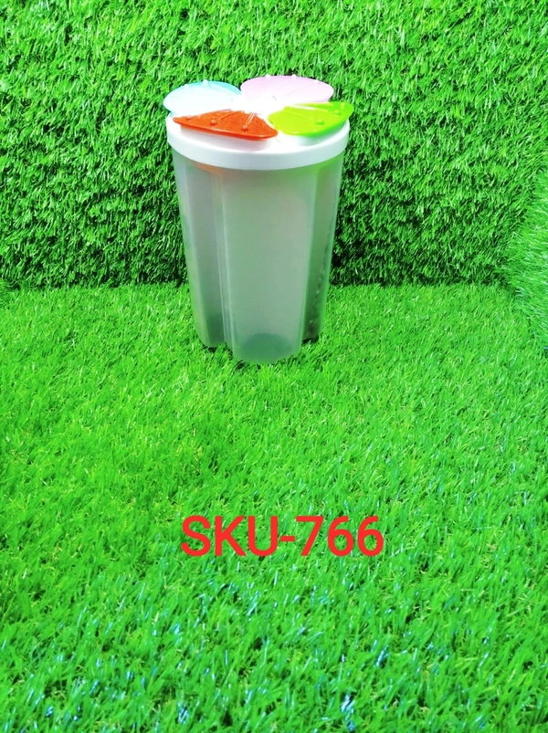 0766 Kitchen Storage - Transparent Sealed Cans/Jars/Storage Box 4 Section (2000ml)