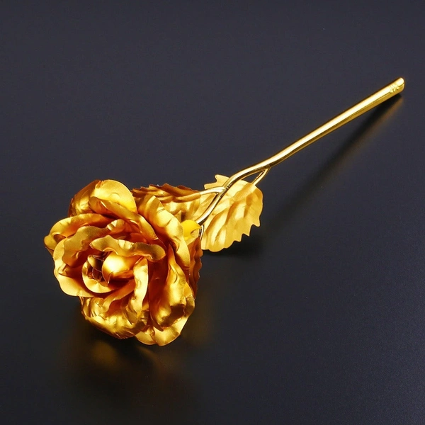 0879 B Golden Rose used in all kinds of places like household, offices, cafe s, etc. for decorating and to look good purposes and all.