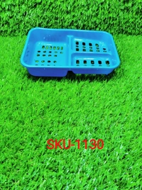 1130 3 in 1 Soap keeping Plastic Case for Bathroom use