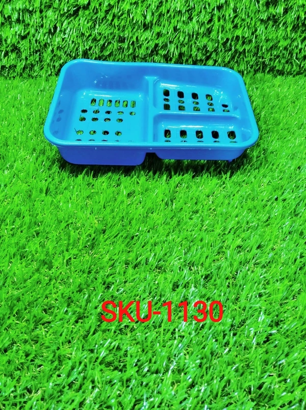1130 3 in 1 Soap keeping Plastic Case for Bathroom use