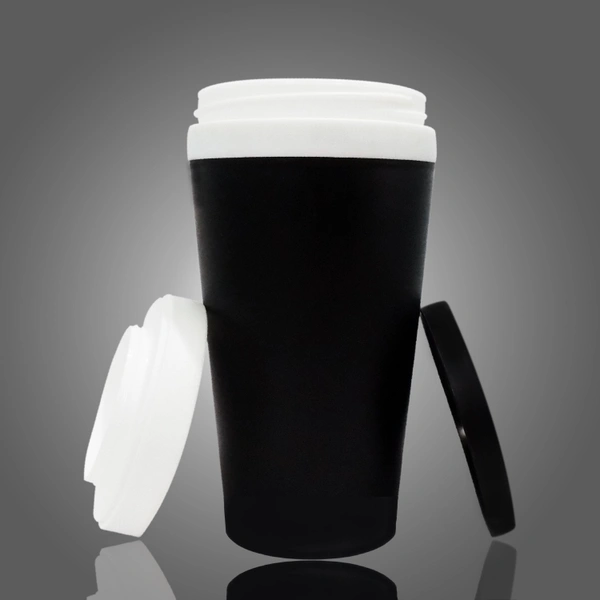 1317 3 in 1 Shaker Sipper Glass with Detachable Storage Container (300Ml)