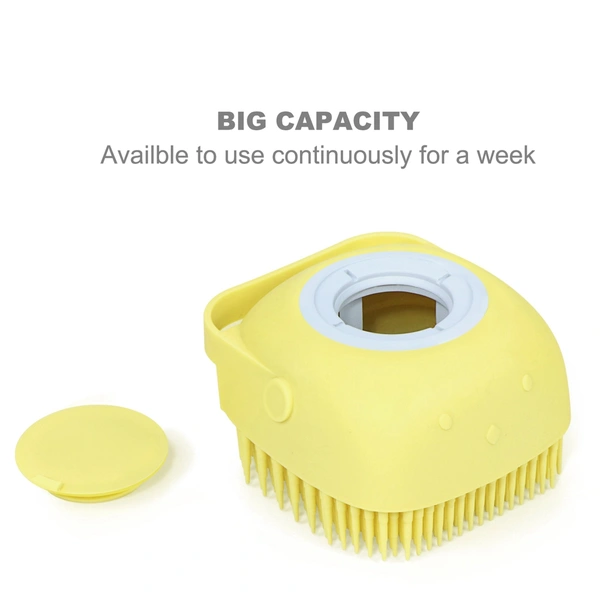 1348 Silicone Massage Bath Body Brush With Shampoo Dispenser (Without Box)