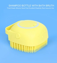 1348 Silicone Massage Bath Body Brush With Shampoo Dispenser (Without Box)