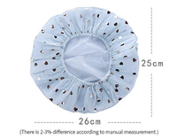 1411 Reusable Waterproof Elastic Free-Size Bathroom Shower Caps