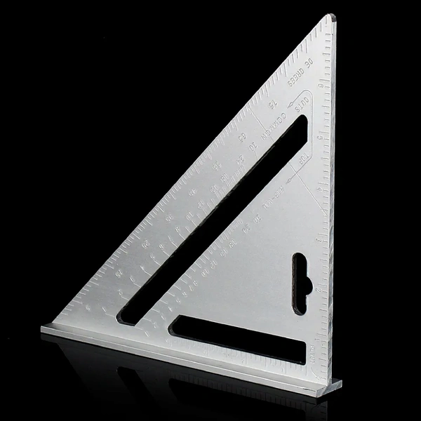 1559 Heavy Weight Double Side Scale Triangle Measurement Hand Tool