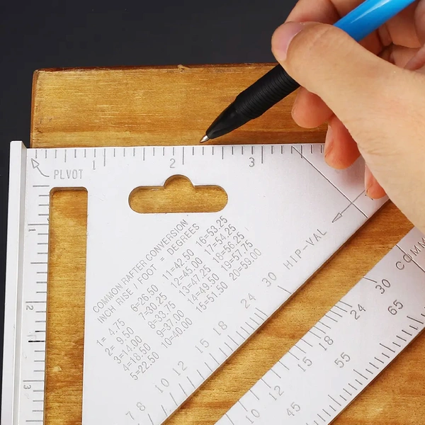 1559 Heavy Weight Double Side Scale Triangle Measurement Hand Tool