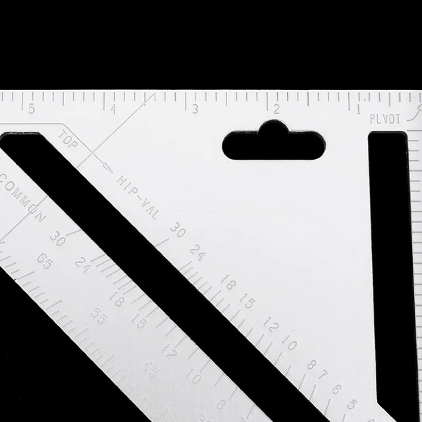 1559 Heavy Weight Double Side Scale Triangle Measurement Hand Tool