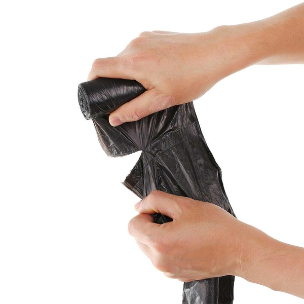 1575 Garbage Bags Medium Size Black Colour (24 x 32) - 15 pcs