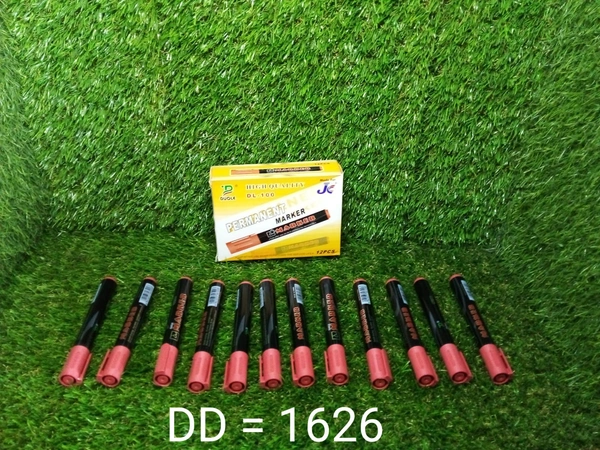 1626 Red Permanent Markers for White Board (Pack Of 12)