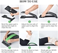 1666 Multi-Level Back Stretcher Posture Corrector Device For Back Pain Relief
