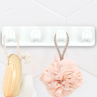 1686 Plastic Sticker Self Adhesive Multipurpose Hanger Hooks (Color May Vary)