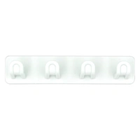 1686 Plastic Sticker Self Adhesive Multipurpose Hanger Hooks (Color May Vary)