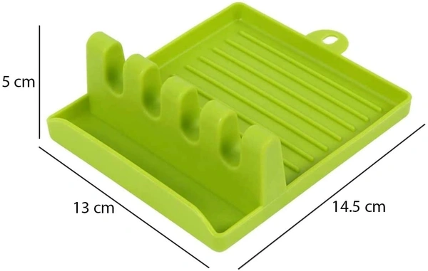 2121 Multi-Functional Spatula Holder/Rest for Kitchen Utensils (Parrot colour)