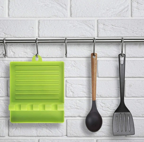 2121 Multi-Functional Spatula Holder/Rest for Kitchen Utensils (Parrot colour)
