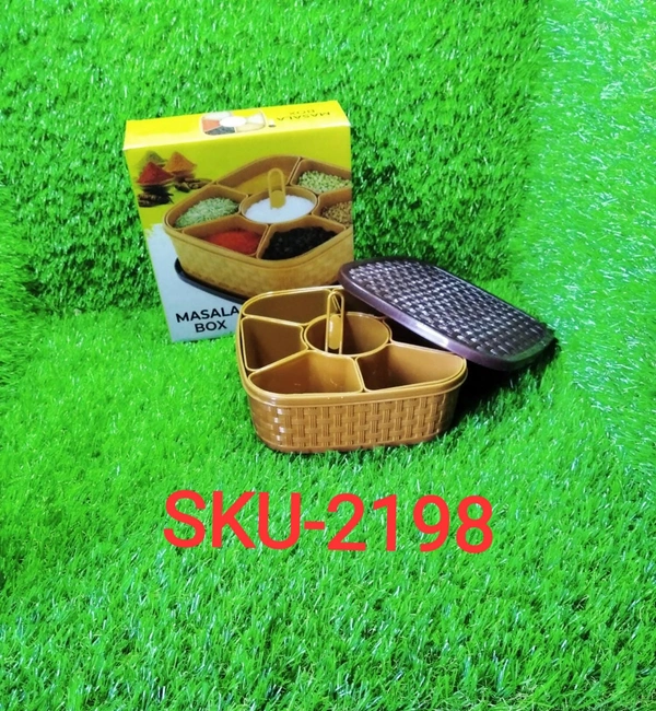 2198 Masala Rangoli Box Dabba for keeping Spices