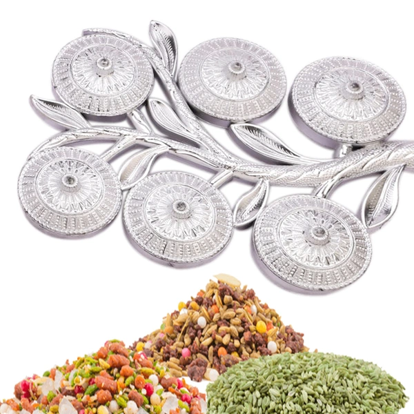 2238 Multipurpose Decorative 6 Storage Tree Shape Mukhwas Dani/Serving Tray