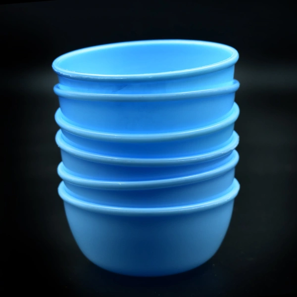 2425 Small Plastic Bowl Set, Microwave Safe Unbreakable, Set of 6 (Mix Color)