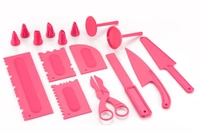 2471 Plastic 16 Patterns Fondant Cake Decor Flower Sugar Craft Modelling Tools
