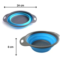 2712 A Round Small Silicone Strainer widely used in all kinds of household kitchen purposes while using at the time of washing utensils for wash basins and sinks etc.