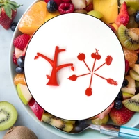 2719 6 Pc Fruit Fork widely used for fruits and vegetable salads while eating them, because of its pointed easy pickup shape and all.