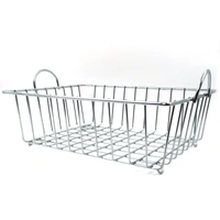2743 SS Square Basket Stand used for holding fruits as a decorative and using purposes in all kinds of official and household places etc.