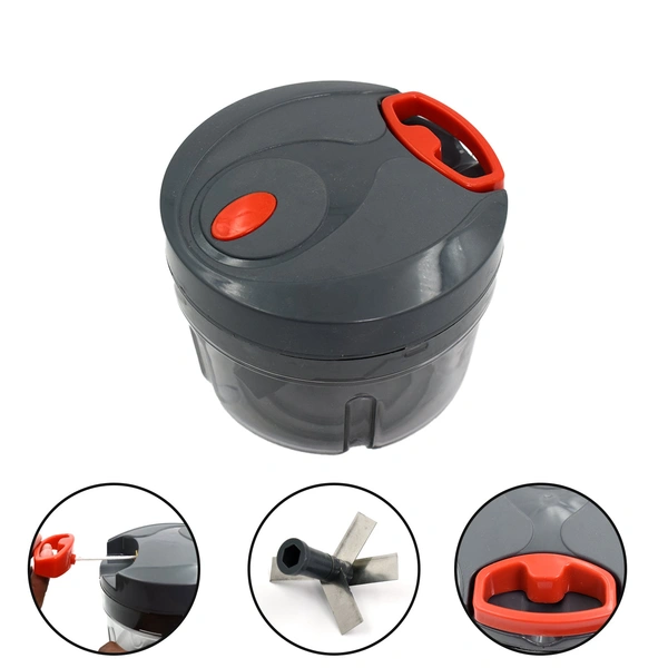 2784 4 Blade Handy Chopper For Chopping And Cutting Of Types Of Fruits And Vegetables Easily.