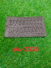 3308 Alphabet Birthday Silicone Chocolate Mold Candy