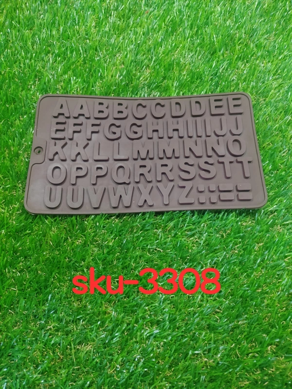 3308 Alphabet Birthday Silicone Chocolate Mold Candy
