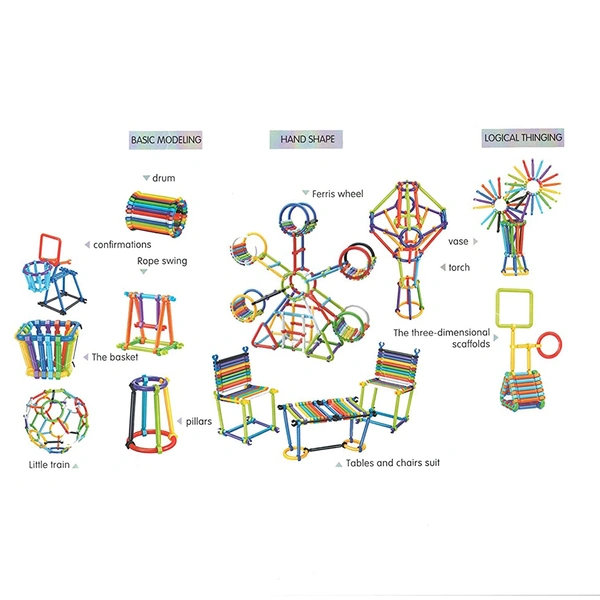 3905 400 Pc Sticks Blocks Toy used in all kinds of household and official places by kids and children s specially for playing and enjoying purposes.