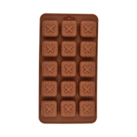 4632 15 Cavity Square Shape design Silicone Mold Baking Tray