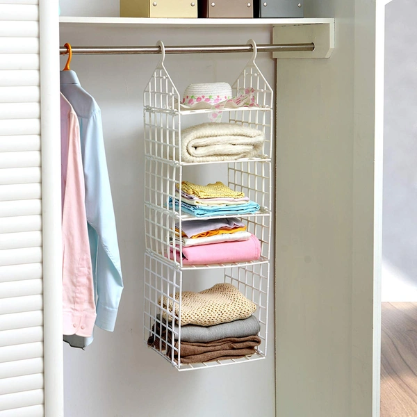 4782 5Layer Folding Cloth Hanger used for holding and carrying cloth stuffs and items etc.