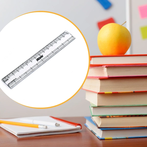 4840 15Cm Ruler For Student Purposes While Studying And Learning In Schools And Homes Etc. (1Pc)