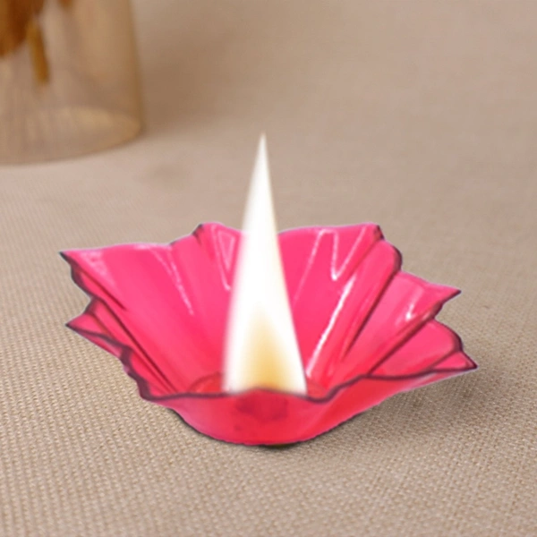6004 Plastic Candle Cup with Multi Shape  (Multicolor)