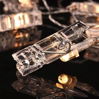 6015 Fairy Warm White Clip Lights for Photos ( 10Pc Clip )