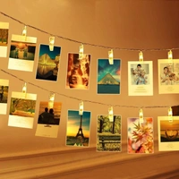 6015 Fairy Warm White Clip Lights for Photos ( 10Pc Clip )