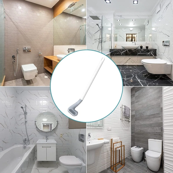 6059 Golf Shape Toilet Cleaner Brush  & Magic Sticker Holder