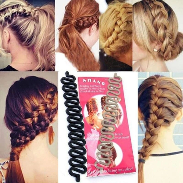 6147 Fishbone Bun Maker widely used by womens for making their hair looks like a fish tail and all and it used in many kinds of places like household, parlours etc.