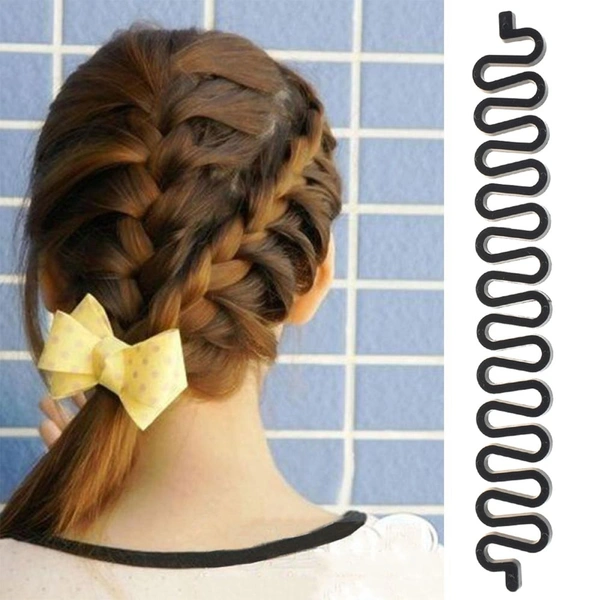 6147 Fishbone Bun Maker widely used by womens for making their hair looks like a fish tail and all and it used in many kinds of places like household, parlours etc.