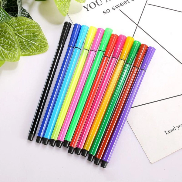 6175 Minions Sketch Pen Set with Attractive Designed Case (Pack of 12)