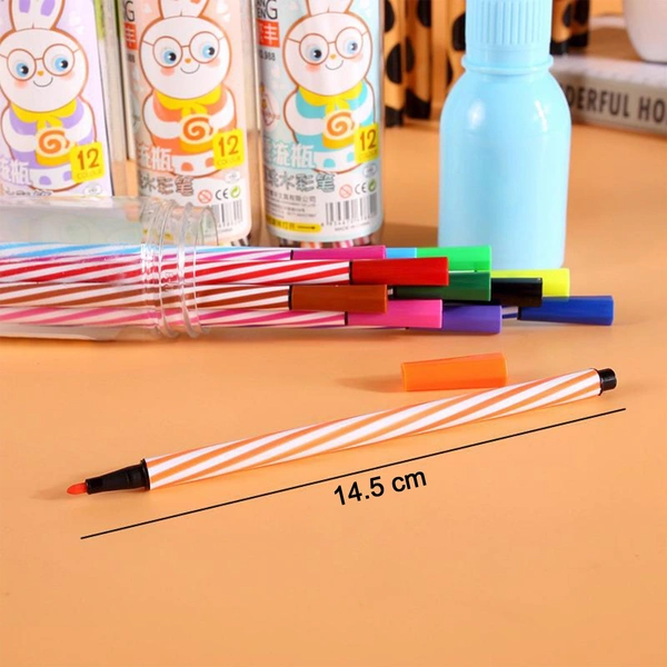 6175 Minions Sketch Pen Set with Attractive Designed Case (Pack of 12)